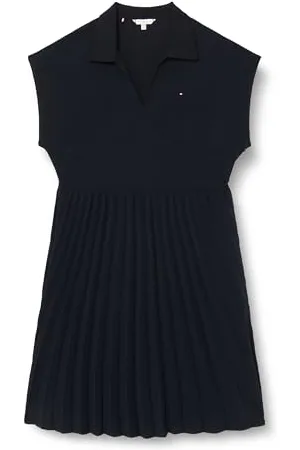 Tommy Hilfiger CRV Fluid SOLID Pleated Dress Fit & Flare Kleider Damen, , 52
