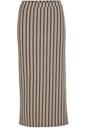 VILA VIHELLA Jaquard MIDI Skirt #7 / S