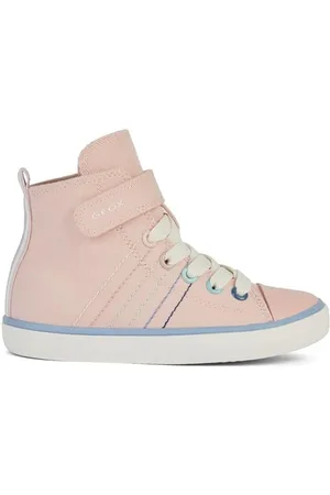 Geox J GISLI Girl E Sneaker, LT Rose/Multicolor, 34 EU