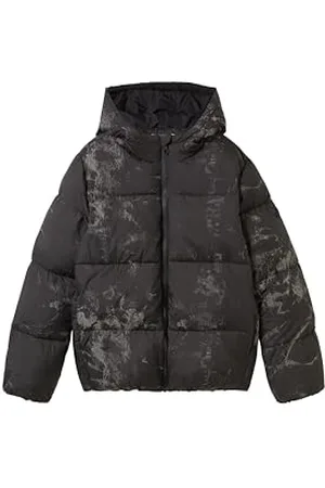 TOM TAILOR Jungen 1043018 Kinder Puffer Winterjacke mit Kapuze, 36352-Reflective Design, 122