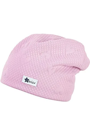 Sterntaler Mädchen Slouch-Beanie mit Karo- und Herzmuster - -39