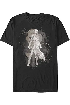 Marvel Unisex The Eternals Thena Hero Organic Short Sleeve T-shirt, , XXL