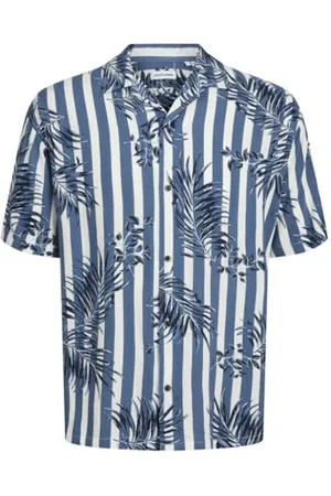 JACK & JONES Herren Jjjeff Resort AOP Shirt Ss Hemd 12247759 , ,S