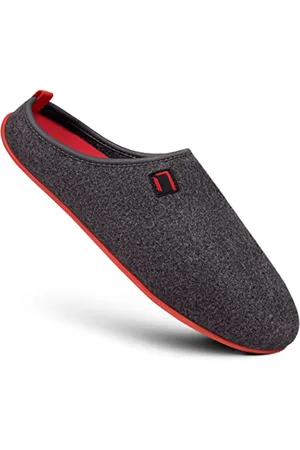 Nanga Erwachsene - Unisex Wool Slipper - Hausschuhe für Damen & Herren, Unisex Filz-Pantoffeln, Slipper mit Rutschfester Gummi-Sohle, Warme Pantoletten aus Wollfilz, Wechselfußbett 39