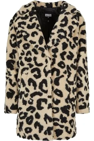 Urban classics Damen TB5432-Ladies Oversized AOP Sherpa Coat Jacke, , 5XL