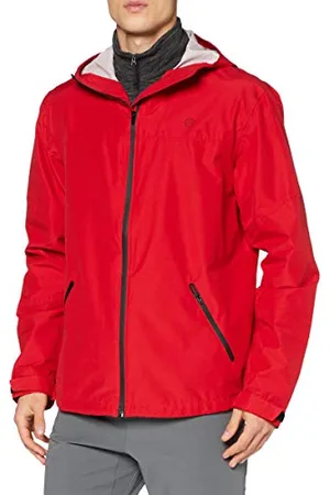 Wrangler Mens Rain Jacket, Red, XXL