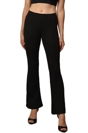 ONLY Damen Stretch Schlag Hose Slim Fit Freizeit Schlupf Stoffhose ONLFEVER Elastic Flared Long Pants 70s Retro, Farben: , Größe:L / 32L