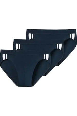 Schiesser Herren 3 Pack Softbund Und Streifen - 95/5 Organic Slip, , L EU