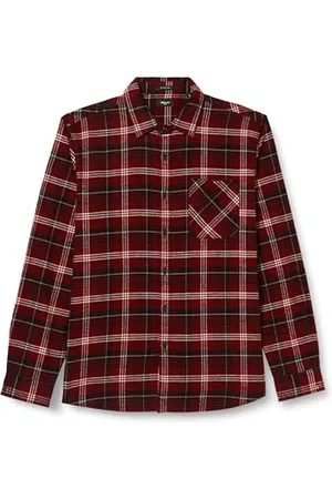 Replay Herren Hemd Langarm Regular Fit, (Mehrfarbig), XXL