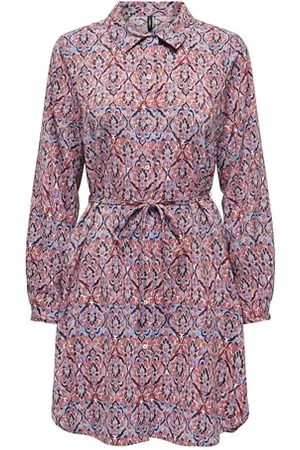ONLY Damen Onlnova Life Vis L/S Shirt Dress Kleid, , Small