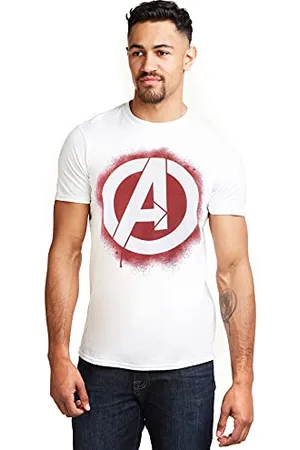 Marvel Herren Stencil Logo T Shirt, , M EU