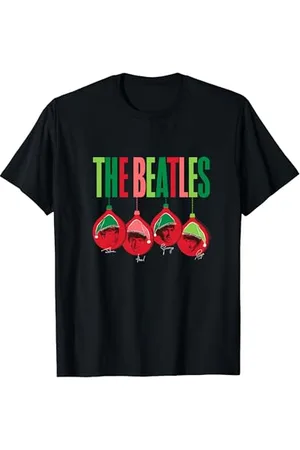 The Beatles – Weihnachtsmann-Ornamente mit Bandmitgliedern T-Shirt