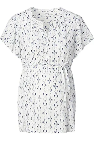 Noppies Damen Blouse Duzce Nursing Short Sleeve All Over Print Bluse, , 36 EU