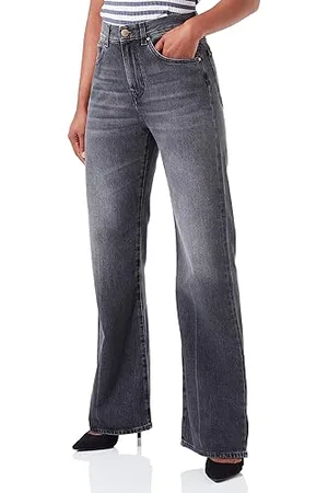 Pinko Damen Wanda Wide Leg Denim FIX Coton Jeans, , 27