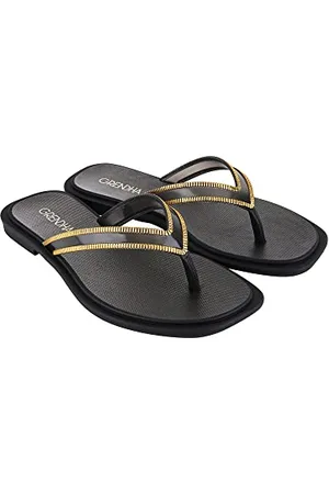 Grendha Damen CAJU RAST AD, Black, 40 EU Schmal