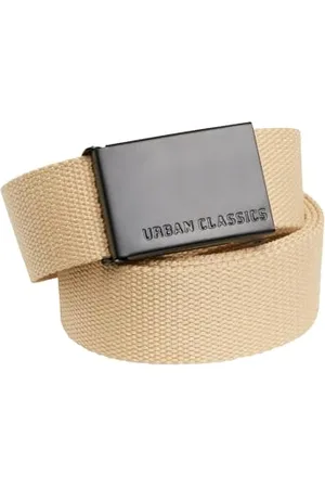 Urban classics Unisex Gürtel Canvas Belt, One Size verstellbare Unisex Canvasgürtel, Metallschließe mit Logo-Prägung, , one size