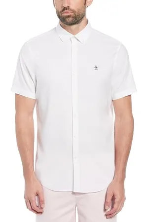 Original Penguin Herren Ss Oxford Strtch No Hemd, , M