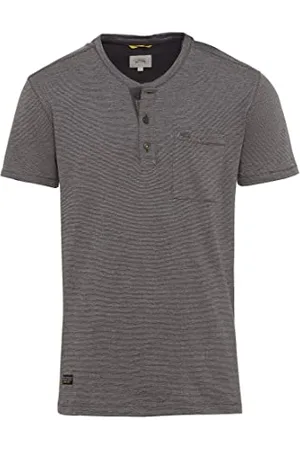 Camel Active Herren Henleyshirt aus Reiner Baumwolle Menswear-XL
