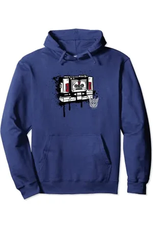 TRANSFORMERS Soundwave Tape Cassette Player Form Graffiti Pullover Hoodie