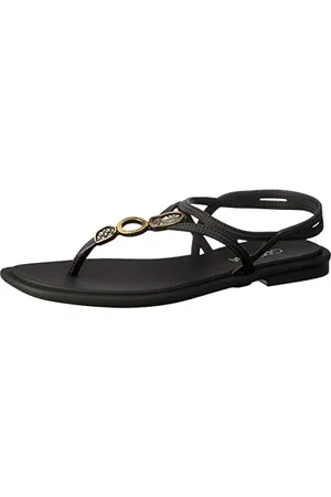 Grendha Damen CAJU PORCELANA Sandal, Black, 35.5 EU Schmal