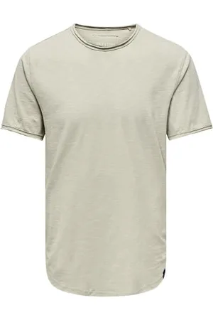 Only & Sons Herren Rundhals T-Shirt ONSBENNE LONGY - Regular Fit XS S M L XL XXL, Größe:XS, Farbe: 22017822