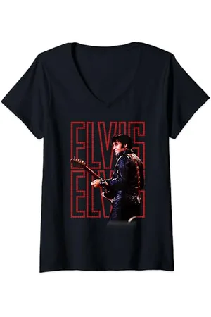 Elvis Presley Official 68 Comeback Special T-Shirt mit V-Ausschnitt
