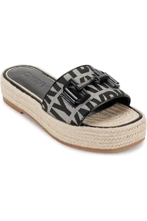 DKNY Damen Mule Platform, Black/White, 38.5 EU