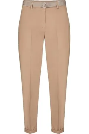 Tommy Hilfiger Damen Co Twill Michelle Tapered Hose, Beige, 40