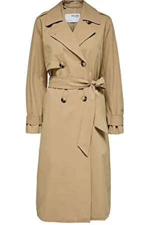 SELECTED Damen SLFSIA Trench Coat B NOOS Trenchcoat, , 34