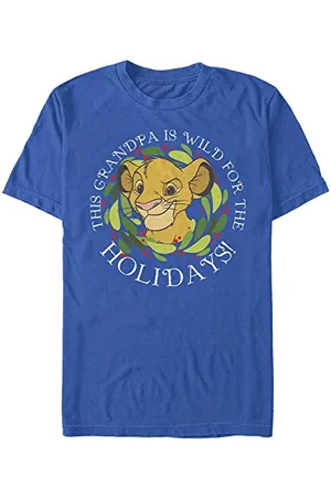Disney Unisex The Lion King Roar Grandpa Organic Short Sleeve T-shirt, , XXL