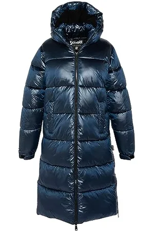 Schott NYC Unisex Belstarsh2w Schott Lange Daunenjacke mit Kapuze, , L