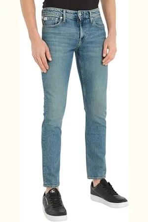 Calvin Klein Jeans Herren Jeans Slim Fit, Blau (Denim Medium), 38W / 34L
