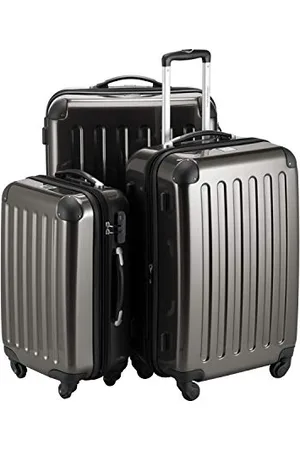 Hauptstadtkoffer Alex - 3er Koffer-Set Trolley-Set Rollkoffer Reisekoffer Erweiterbar, 4 Rollen, (S, M & L)