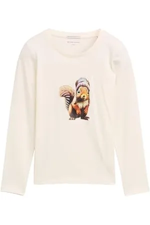 TOM TAILOR Mädchen Kinder Langarmshirt mit Print, , 116/122