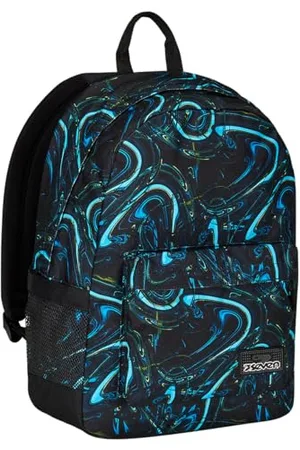 7 for all Mankind Ischoolpack Rucksack, und schwarz, mit integrierter Powerbank und USB-Anschluss, Trinkflaschenfach, gepolsterter Schulranzen, Mädchen und Jungen, für Schule Sport Freizeit