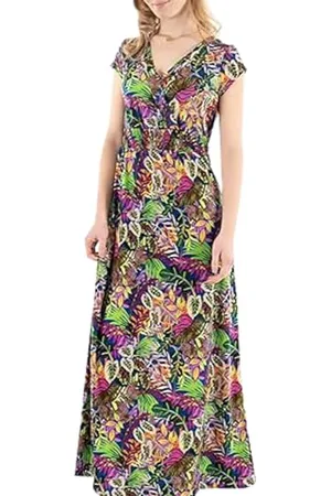 Morgan Langes tailliertes Kleid Druck 34