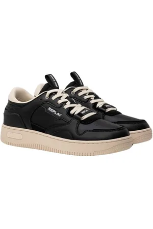 Replay Herren Sneaker aus Leder, Weiß (White Off Wht 123), 40