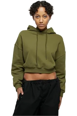 Urban classics Damen TB6085-Ladies Cropped Heavy Hoody Kapuzenpullover, , XL