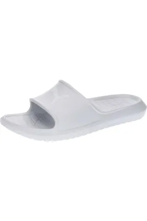 PUMA Unisex Divecat v2 Lite Cat Slide Sandal, Silver Mist White, 35.5 EU
