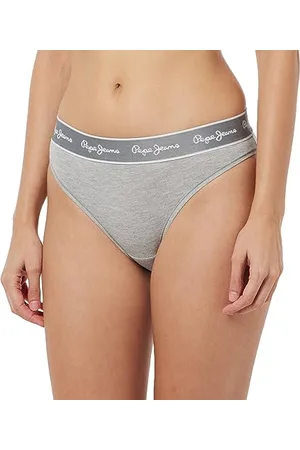 Pepe Jeans Damen Pepe Unterwäsche im Bikini Stil, Grau, S EU