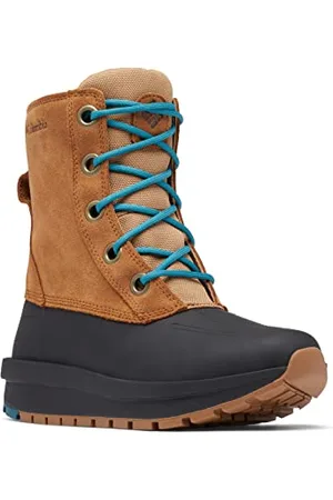 Columbia Moritza Shield Omni-Heat wasserdichte Schneestiefel für Damen, Braun (Elk x River Blue), 40.5 EU