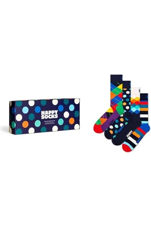 Happy Socks Unisex 4-Pack Multi-Color Gift Set Socken, , Small/Medium