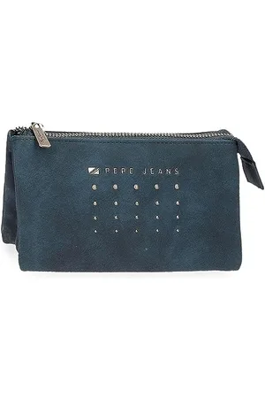 Pepe Jeans Holly Geldbörse mit DREI Fächern, Blau, 17,5 x 9,5 x 2 cm Kunstleder, blau, Talla única, Geldbörse mit DREI Fächern