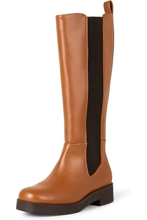 Amazon Damen Hoher Stiefel mit Zwickel, , 42 EU