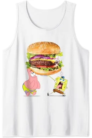 Spongebob & Patrick Star Giant Photo Real Burger Tank Top