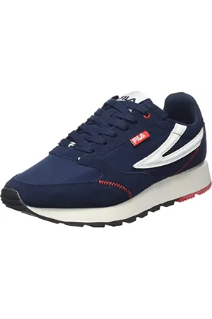 Fila Herren Run Formation Sneaker, Navy, 43 EU Schmal