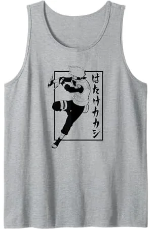 Naruto Shippuden Kakashi with Vertical Kanji Tank Top