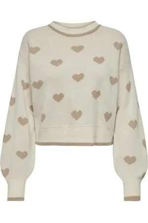 JDY Damen romance L/S Jacq. Pullover KNT Noos Strickpullover, , XS