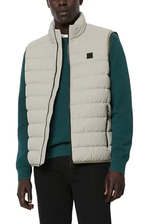 Marc O’ Polo Marc OߴPolo Herren Steppweste Übergangsjacke wasserabweisend, Beige (Dapple Gray), XL