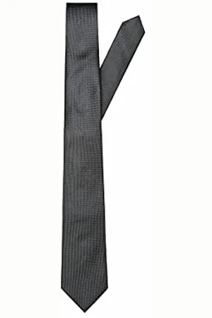 SELECTED Herren Slhnew Texture batik 7 cm noos B Krawatte, Schwarz, Einheitsgröße EU